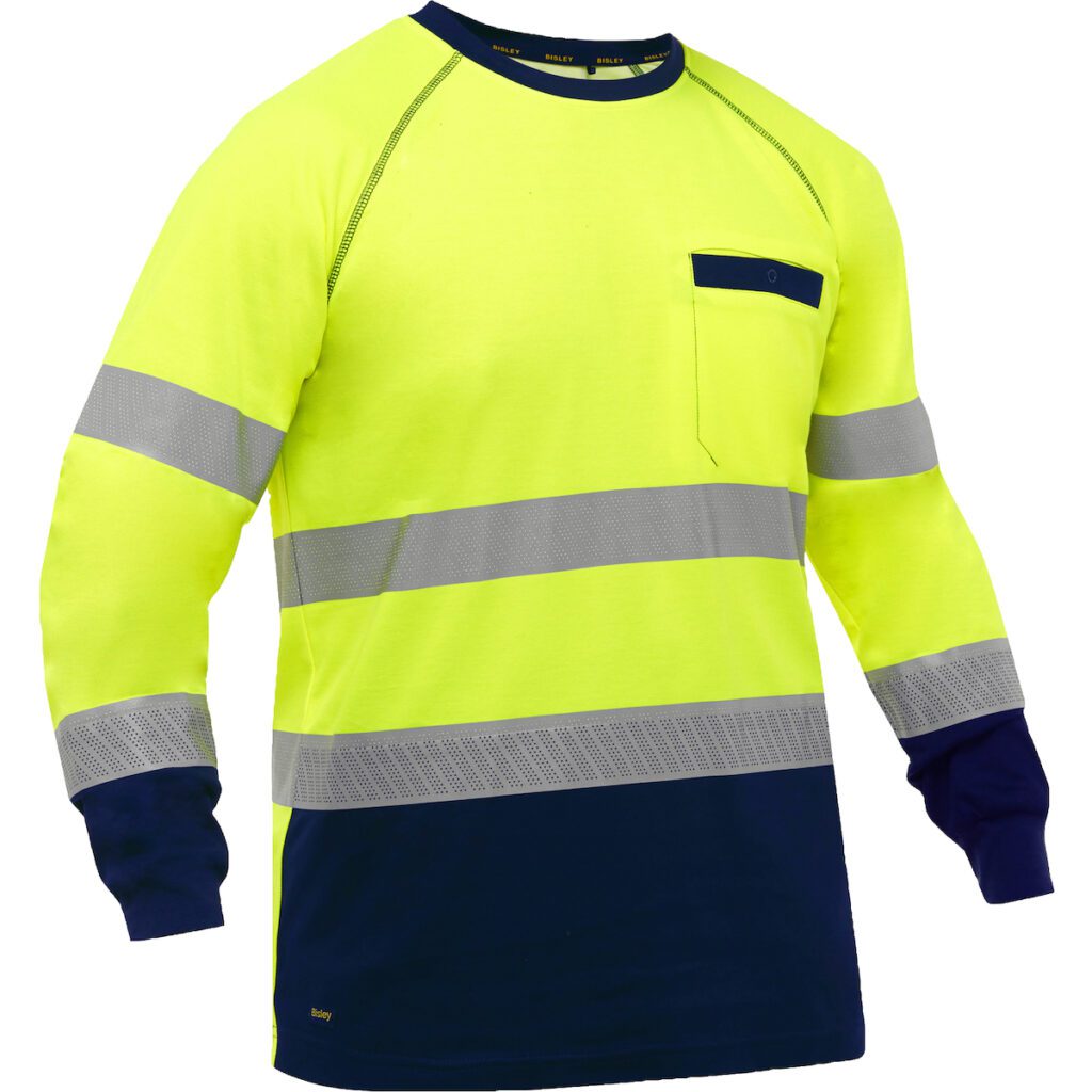 PIP Bisley® Workwear Essentials ANSI Type R Class 3 Long Sleeve Shirt with Navy Bottom