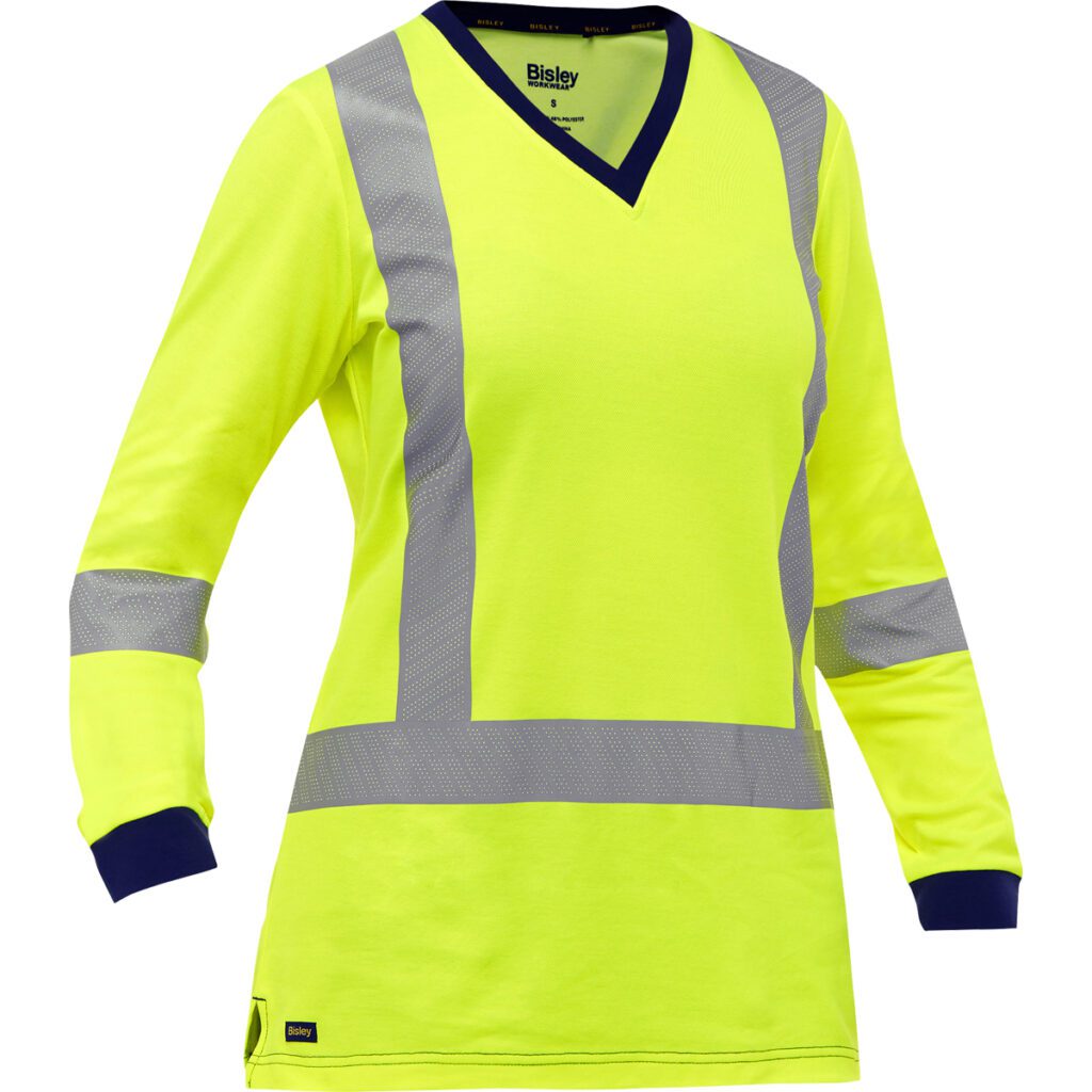PIP Bisley® Workwear Essentials ANSI Type R Class 3 and CSA Z96 Class 2 X-Back Women's Long Sleeve Shirt