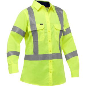 PIP Bisley® X-Airflow™ ANSI Type R Class 3 and CSA Z96 X-Back Women's Long Sleeve Work Shirt with X-Airflow™