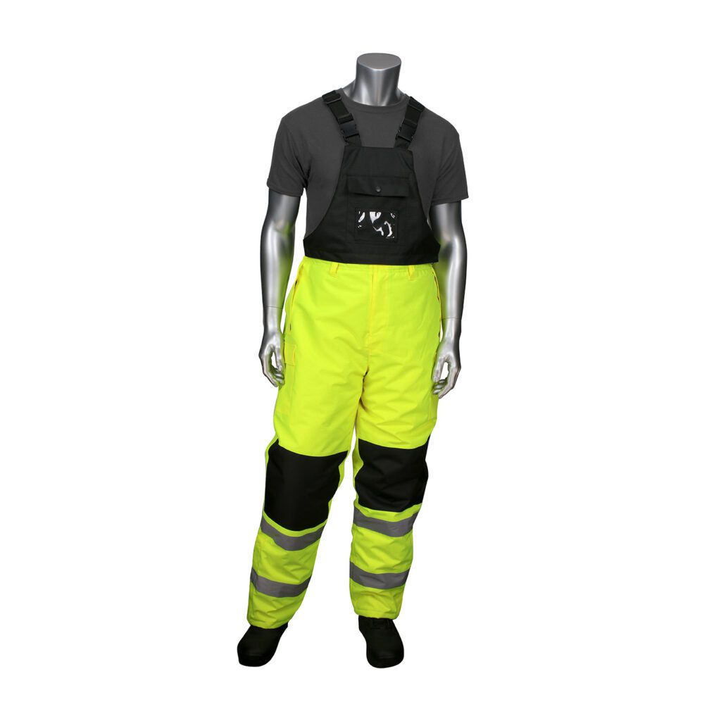 PIP® ANSI Class E Insulated Bib Pants with Black Trim