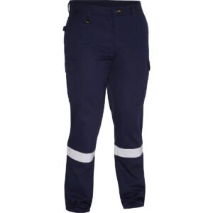 PIP Bisley® Performance Workwear Navy Taped Cargo Pant - Industrial Wash Durable