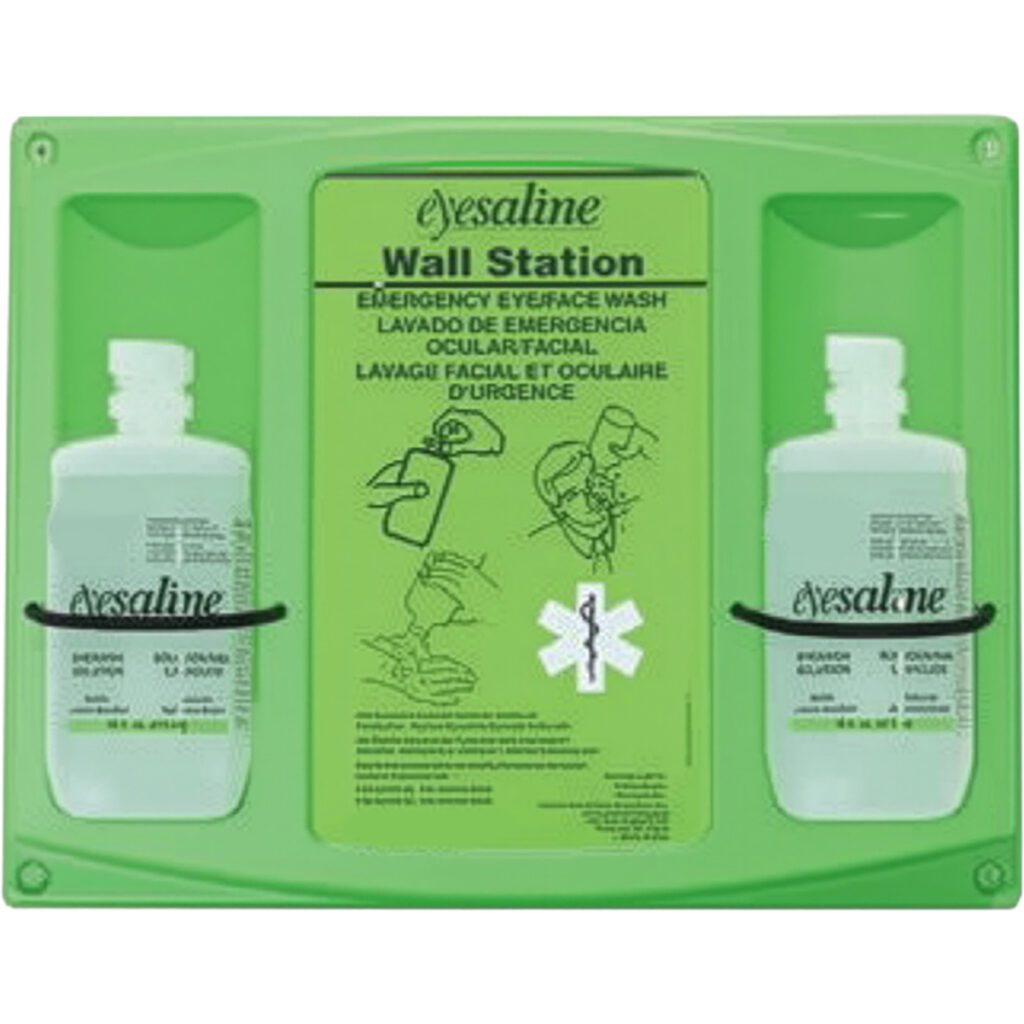 PIP Eyesaline® 16 oz Double Bottle Eyewash Wall Station