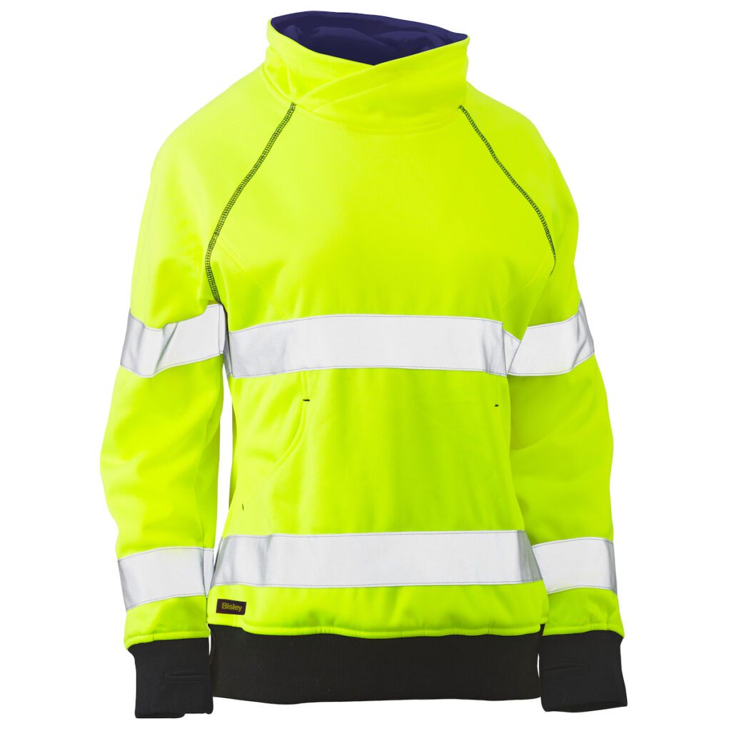 PIP Bisley® Multi-Season Workwear ANSI Type R Class 2 Women's Contoured Fleece Pullover Sweatshirt