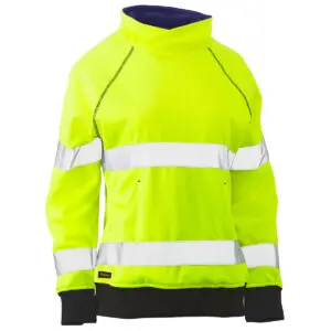 PIP Bisley® Multi-Season Workwear ANSI Type R Class 2 Women's Contoured Fleece Pullover Sweatshirt