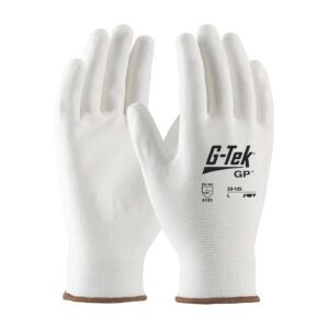PIP G-Tek® Seamless Knit Nylon Blend Glove with Polyurethane Coated Flat Grip on Palm & Fingers - Touchscreen