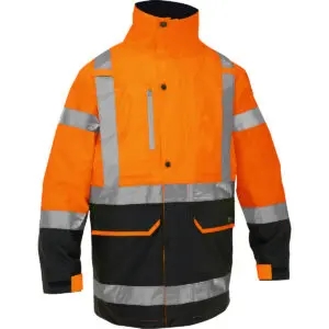 PIP Bisley® Multi-Season Workwear ANSI Type R Class 3 Ripstop 5-in-1 Jacket with Class 2 Zip-Out Inner Jacket