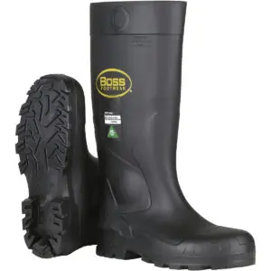 PIP Boss® Footwear Black PVC Full Safety Steel Toe and Midsole Boot