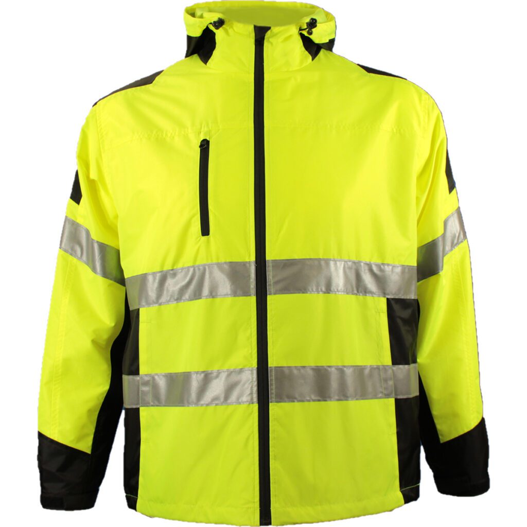 PIP Reflective Apparel™ ANSI Type R Class 2 Lined Windbreaker with Black Accents