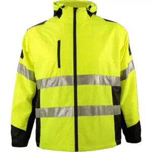 PIP Reflective Apparel™ ANSI Type R Class 2 Lined Windbreaker with Black Accents