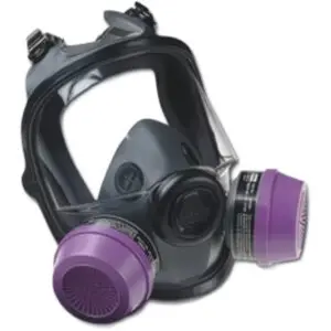 PIP North® 5400 Series Elastomeric Full Facepiece with 4-Strap Headband & Dual N-Series Connectors
