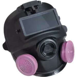 PIP North® 5400 Series Full Facepiece Welding Attachment, Elastomeric with 4-Strap Headband & Dual N-Series Connectors