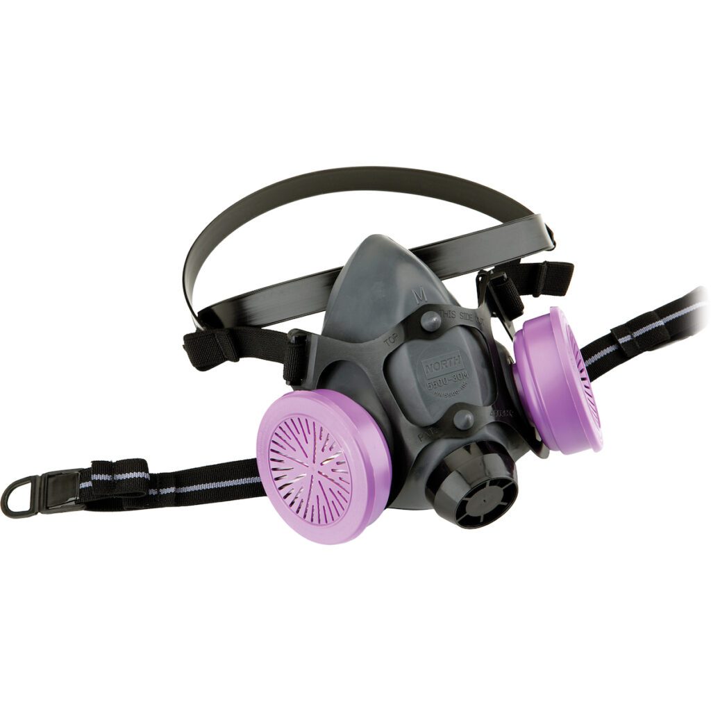 PIP North® 5500 Series Half Mask, Elastomeric with Dual N-Series Cartridge Connectors