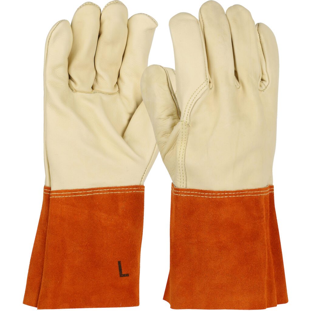PIP Ironcat® Premium Top Grain Cowhide Leather MIG Welder's Glove with Kevlar® Stitching - 4" Band Top Cuff