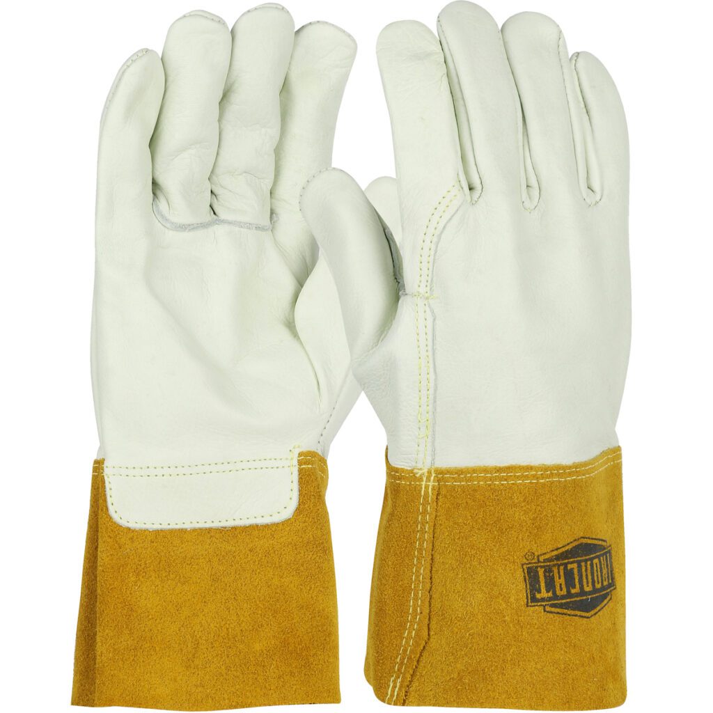 PIP Ironcat® Premium Top Grain Cowhide Leather MIG Welder's Glove with Kevlar® Stitching - 4" Gauntlet Cuff