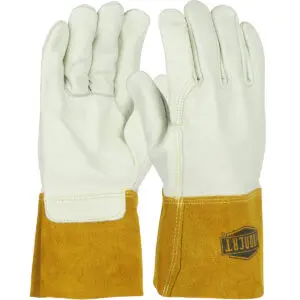 PIP Ironcat® Premium Top Grain Cowhide Leather MIG Welder's Glove with Kevlar® Stitching - 4" Gauntlet Cuff