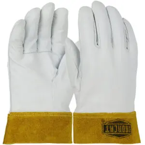 PIP Ironcat® Premium Top Grain Kidskin Leather TIG Welder's Glove with Kevlar® Stitching - Band Top Cuff