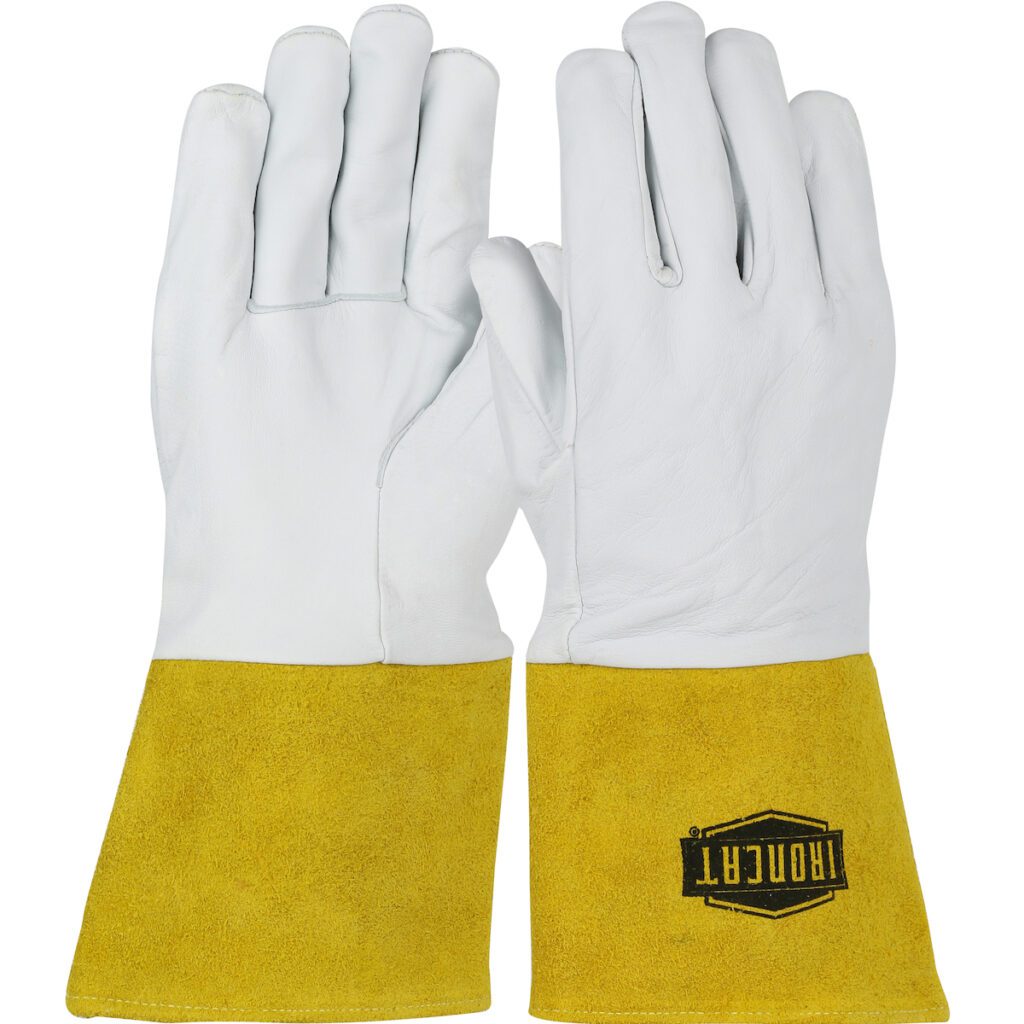 PIP Ironcat® Premium Top Grain Kidskin Leather TIG Welder's Glove with Kevlar® Stitching - Gauntlet Cuff