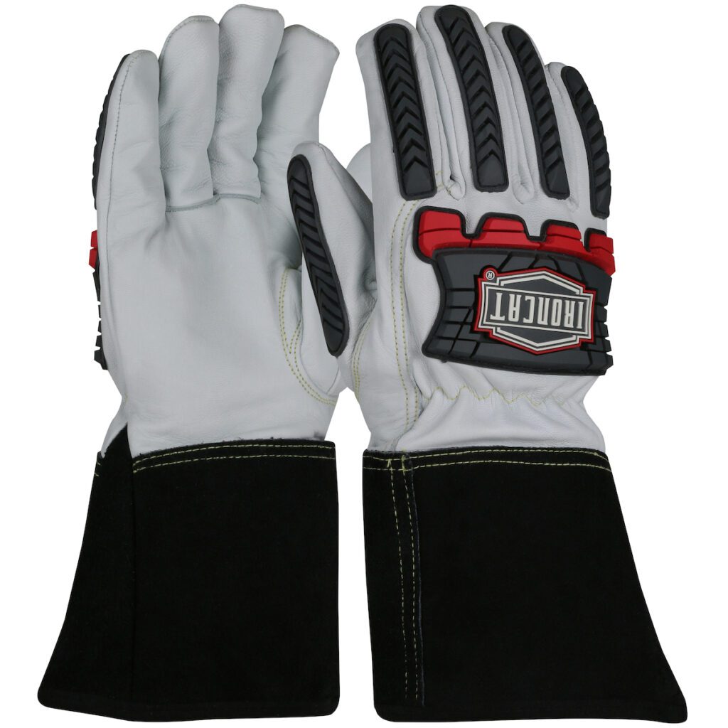 PIP Ironcat® AR Premium Kidskin Leather TIG Welder's Glove with Para-Aramid Cut Lining and Kevlar® Stitching - TPR Impact Protection