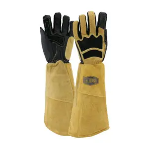 PIP Ironcat® Premium Grade Top Grain Goatskin Welder's Glove with Cotton/Foam Lining and Climax™ Aerogel Insulation - 22" Length