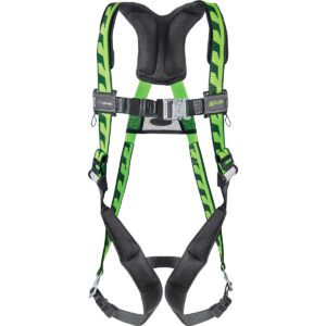 PIP Miller® AirCore™ Premium Breathable Full-Body Harness, with Steel Hardware, 5 Points of Adjustment, with Back D-Ring, and Quick-Connect Chest & Leg Buckles