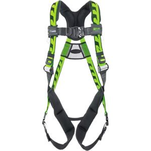 Miller® AirCore™ Premium Breathable Full-Body Harness, with Lightweight Aluminum Hardware, 5 Points of Adjustment, with Back D-Ring, and Quick-Connect Chest & Leg Buckles