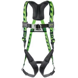 PIP Miller® AirCore™ Premium Breathable Full-Body Harness, with Steel Hardware, 5 Points of Adjustment, with Back / Front D-Rings, and Quick-Connect Chest & Leg Buckles