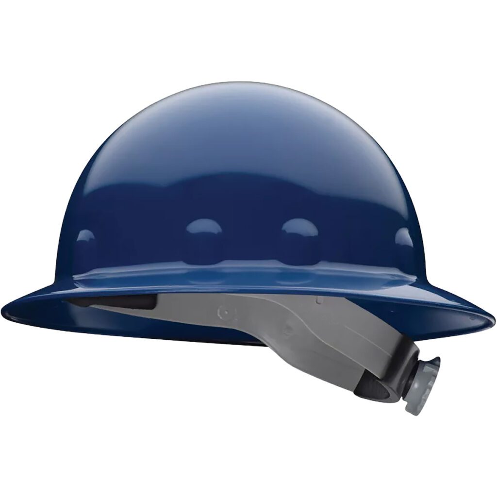 PIP Fibre-Metal® E1 Type I, Full Brim Smooth Dome Hard Hat with Thermoplastic Shell, 8-Point Suspension and Wheel Ratchet Adjustment