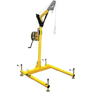 PIP Miller® DuraHoist™ Portable Confined Space System, includes ManHandler™ Hoist/Winch with Cable, Mast, Base, and Mounting Bracket