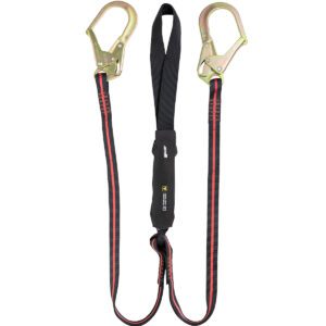 PIP Miller® H500 Arc Flash Lanyard, Double Leg, Polyamide Webbing, with Webbing Loop and Rebar Hooks
