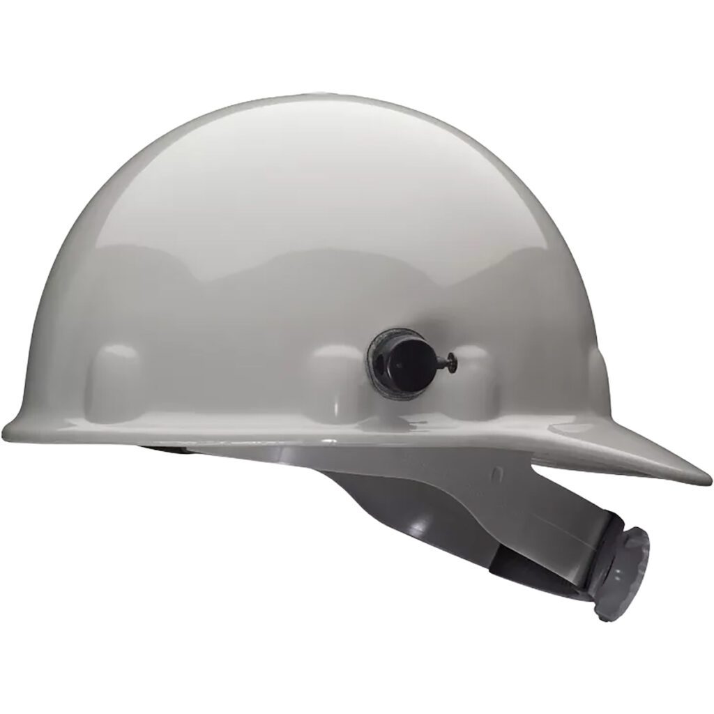PIP Fibre-Metal® E2 Type I, Cap Style Smooth Dome Hard Hat with Thermoplastic Shell, Quick-Lok Attachment, 8-Point Suspension and Wheel Ratchet Adjustment