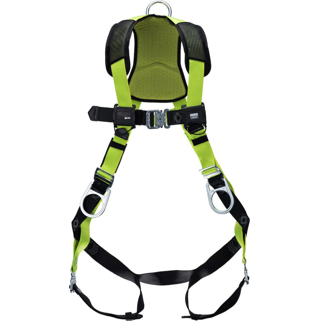 PIP Miller® H500 Full-Body General Safety Harness, with 5 Points of Adjustment, with Back / Side D-Rings, and Quick-Connect Chest & Leg Buckles