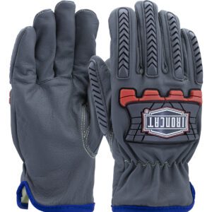 PIP Ironcat® AR Top Grain Goatskin Leather Drivers Glove with Oil Armor™ Finish and Para-Aramid Lining - High Heat Impact TPR
