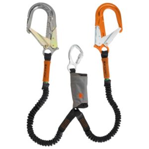 RIT Safety Solutions Skysafe Pro Flex Alu, Double Leg with One Silver and One Orange Aluminum Rebar Hook