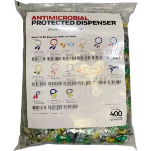 PIP Howard Leight™ Maximum Lite T-Shape Disposable Soft Polyurethane Foam Corded Ear Plugs - Dispenser Refill - NRR 30