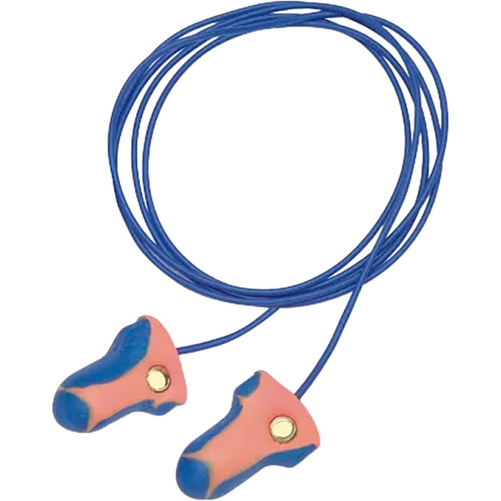 PIP Howard Leight™ Laser-Trak® Metal Detectable T-Shape Disposable Soft Polyurethane Foam Corded Ear Plugs - NRR 33