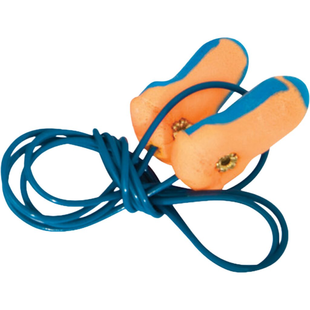 PIP Howard Leight™ Laser-Trak® Metal Detectable T-Shape Disposable Soft Polyurethane Foam Corded Ear Plugs - NRR 33