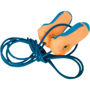 PIP Howard Leight™ Laser-Trak® Metal Detectable T-Shape Disposable Soft Polyurethane Foam Corded Ear Plugs - NRR 33