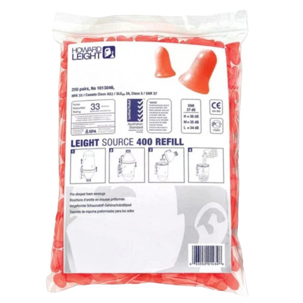 PIP Howard Leight™ Maximum Disposable Soft Polyurethane Foam Ear Plug - Dispenser Refill Pack - NRR 33
