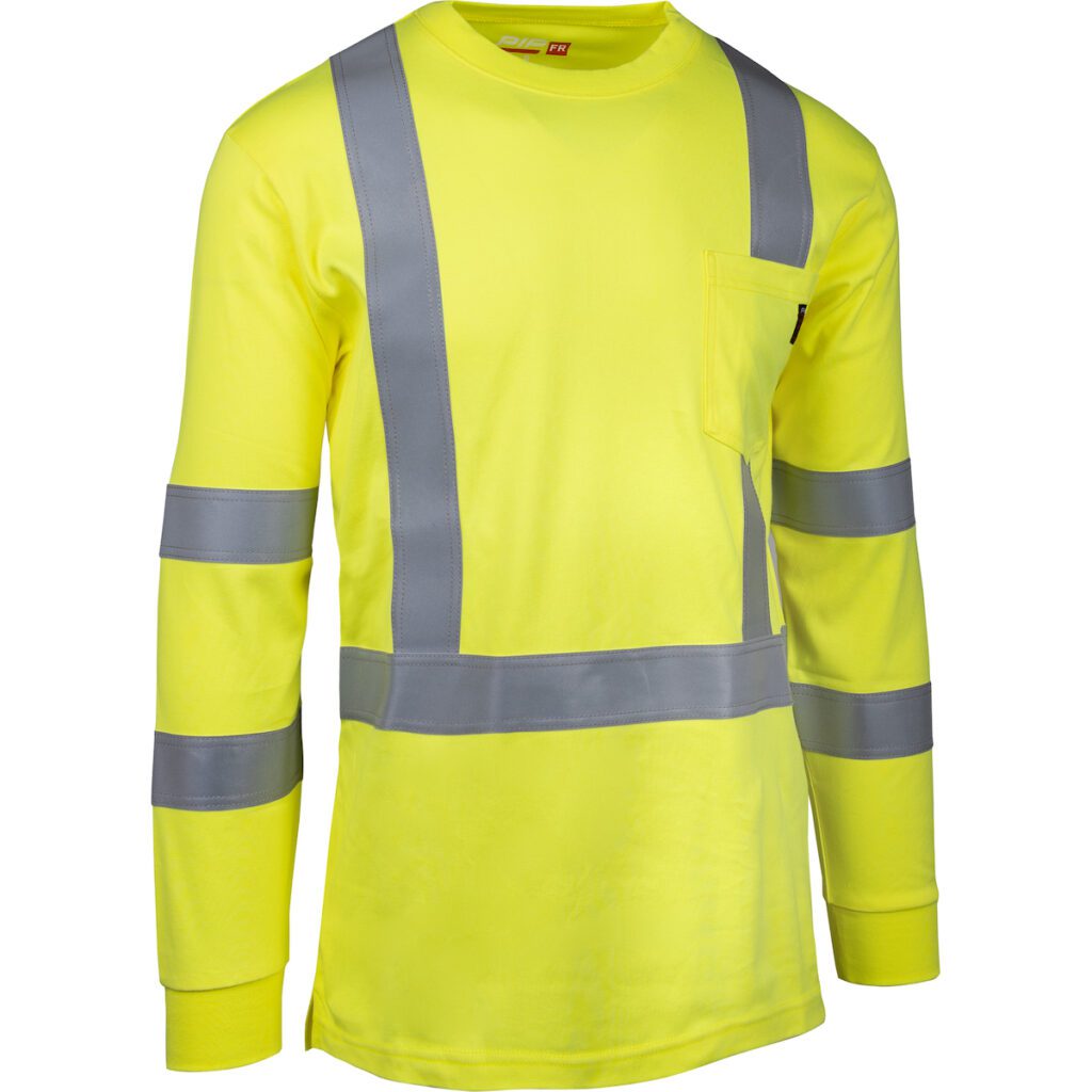 PIP® ANSI Type R Class 3 AR/FR Crew Neck Long Sleeve T-Shirt