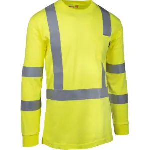 PIP® ANSI Type R Class 3 AR/FR Crew Neck Long Sleeve T-Shirt