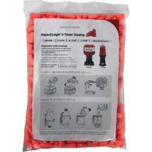 PIP Howard Leight™ X-Treme® Disposable Soft Polyurethane Foam Ear Plugs - Dispenser Refill Pack - NRR 32