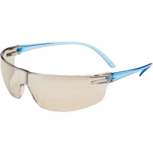 PIP UVEX® SVP 200 Rimless Safety Glasses with Blue Frame, I/O Lens with Anti-Scratch Coating and Hardcoat