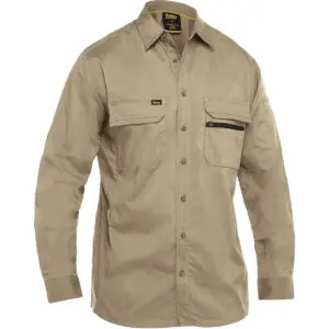 PIP Bisley® X-Airflow™ Long Sleeve Ripstop Work Shirt with X-Airflow™ Ventilation