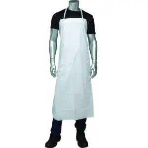 PIP® White Vinyl Apron - 8 mil