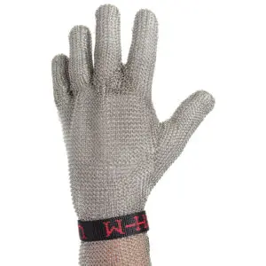 PIP US Mesh® Stainless Steel Mesh Glove with Reinforced Finger Crotch and Adjustable Straps - Forearm Length