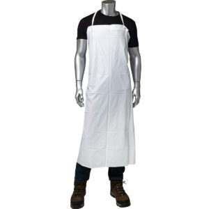 PIP® White Vinyl Apron - 6 mil