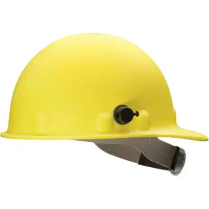 PIP Fibre-Metal® Roughneck™ P2 Type I, Cap Style Smooth Dome Hard Hat with High Heat Fiberglass Shell, Quick-Lok Attachment, 8-Point Suspension and Wheel Ratchet Adjustment
