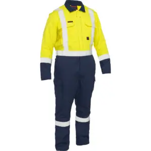 PIP Bisley® Performance Workwear AR/FR Ripstop Coverall with Navy Bottom - Industrial Wash Durable