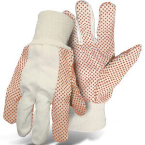 PIP® Premium Grade Cotton/Polyester Blend Glove with PVC Dotted Grip on Palm, Thumb, Index and Little Finger - 10 oz.