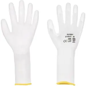 PIP G-Tek® Seamless Knit Nylon Blend Glove with Polyurethane Coated Flat Grip on Palm & Fingers - Long Cuff